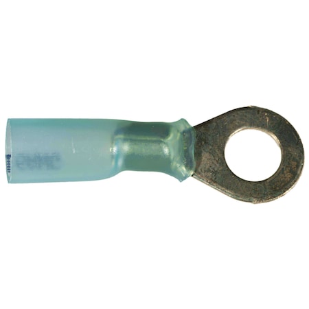 Midwest Fastener Ring Terminal, 14 AWG, Plastic Insulated, 8 PK 67947